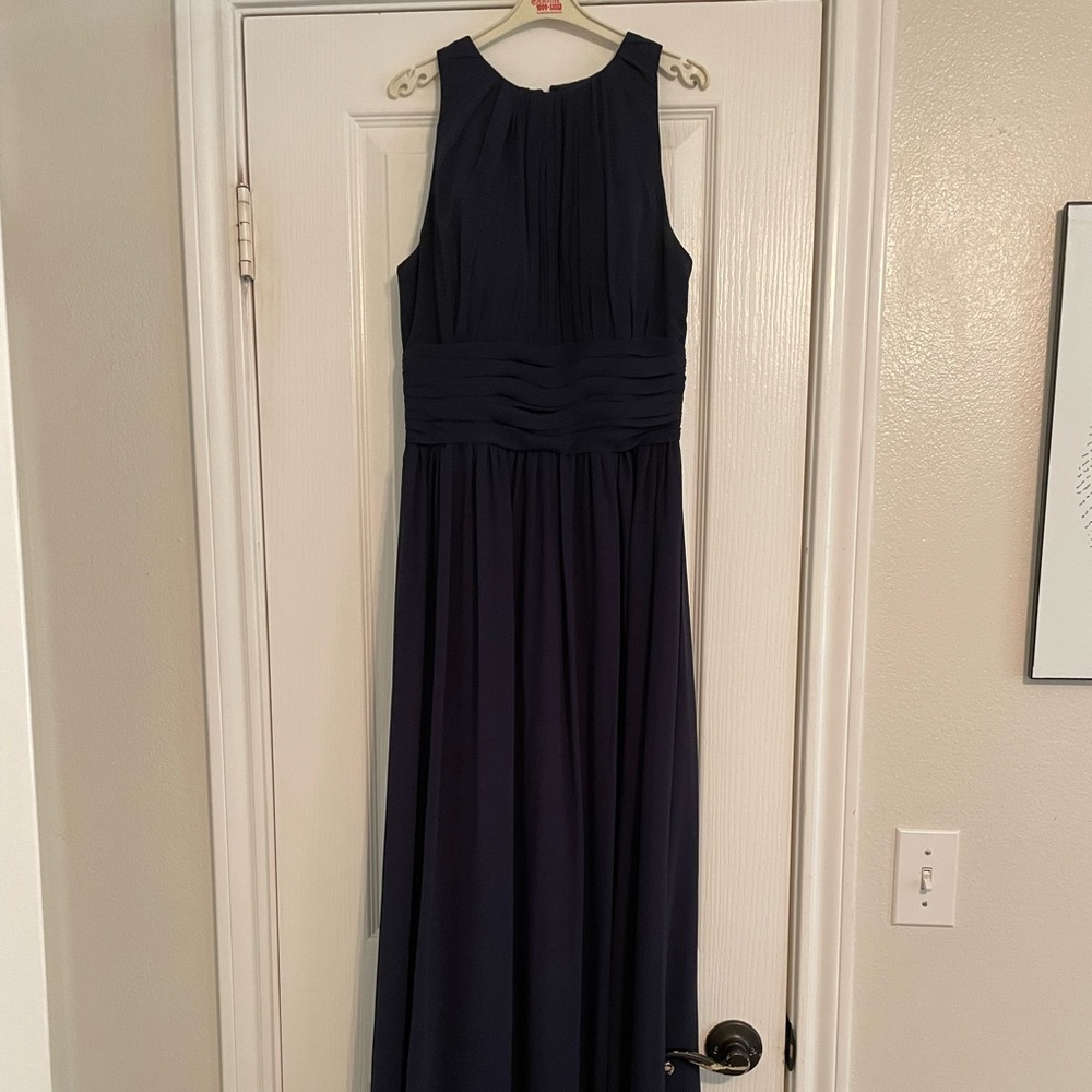 Navy blue bridesmaid dress